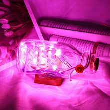 Load image into Gallery viewer, Fairy String Bottle Lights Mini String Lights Sailing Boat Drift Bottle LED Night Lamp Holiday Party Wedding Decoration