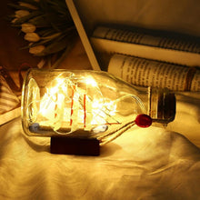 Load image into Gallery viewer, Fairy String Bottle Lights Mini String Lights Sailing Boat Drift Bottle LED Night Lamp Holiday Party Wedding Decoration